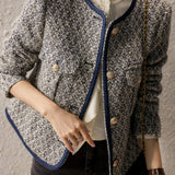 Fashionable Elegant Boucle Coat