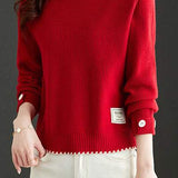 Loose round-neck sweater