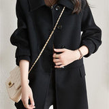 Mid-Length Wool Coat