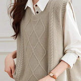 Loose Sleeveless Sweater Vest