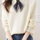 Gentle Temperament Knitted Base Layer Top