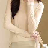 Round-neck pullover knitted sweater