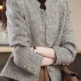 Chanel-style Stand Collar Boucle Jacket