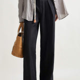 Woven Belt Casual Maxi Pants - 3 Colors Available