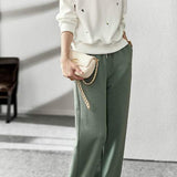 Sweatshirt and wide-leg pants two-piece sets