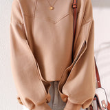 Irregular dividing line sweatshirt