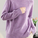 Semi-High Neck Dotted Sheer Shoulder Long Sleeve Top