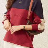 Colorblock Spacer Knit Sweatshirt