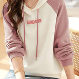 Hooded Bi-Color Logo Embroidered Hoodie - 2 Colors Available