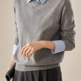 Layered Look Casual Knit Shirt - 2 Colors Available