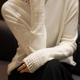 Basic Round Neck Open Knit