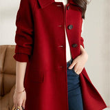 Mid-Length Wool Coat