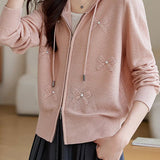 Elegant wool knitted cardigan