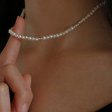 Japanese Minimalist Pearl Necklace