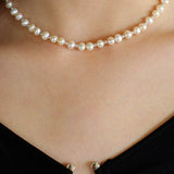 Japanese Minimalist Pearl Necklace