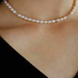 Japanese Minimalist Pearl Necklace