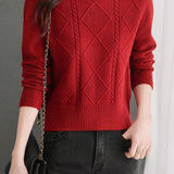 Mock Neck Pullover Knit Base Layer